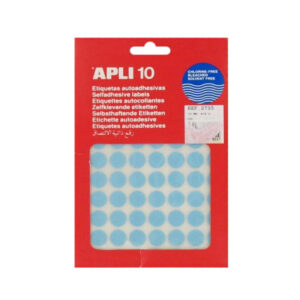 Etiket 13mm blauw Apli 02735 (616x)