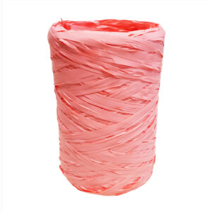 Raffia roze 5mm x 100 meter