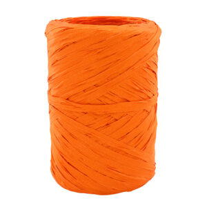 Raffia oranje 5mm x 100 meter