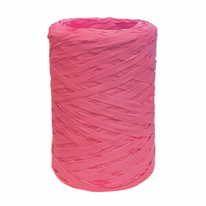 Raffia donkerroze 5mm x 100 meter