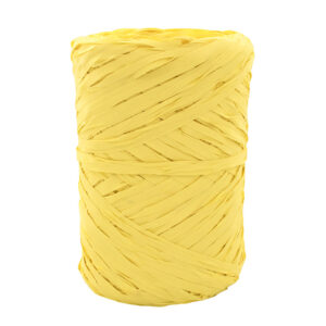 Raffia geel 5mm x 100 meter