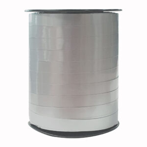 Cadeaulint lak zilver 10mm x 250 meter