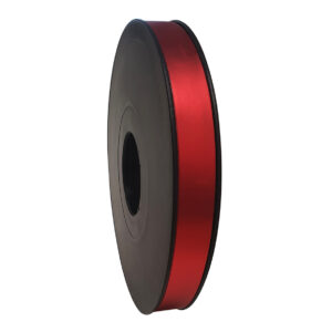 Cadeaulint metallic mat rood 14mm