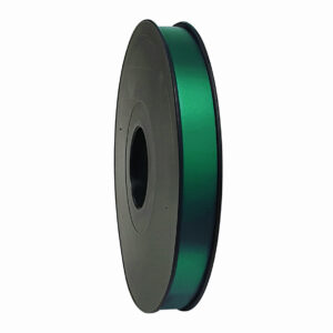 Cadeaulint metallic mat donkergroen 14mm