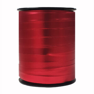 Cadeaulint metallic mat rood 10mm