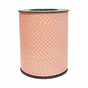 Cadeaulint dots roze 10mm x 250 meter
