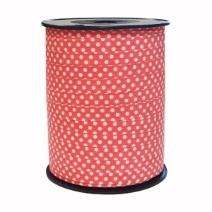 Cadeaulint dots oudroze 10mm x 250mtr
