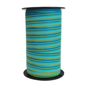 Cadeaulint streep blauw groen 10mm