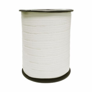 Cadeaulint paperlook wit 10mm x 250m