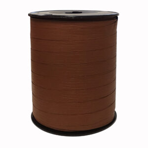 Cadeaulint paperlook bruin 10mm x 250m