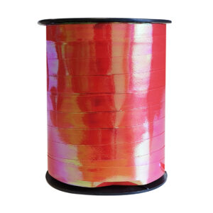 Cadeaulint parelmoer rood 10mm x 250m