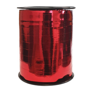 Cadeaulint metallic rood 10mm