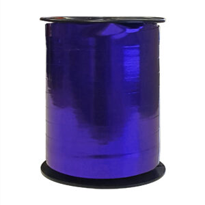 Cadeaulint metallic blauw 10mm