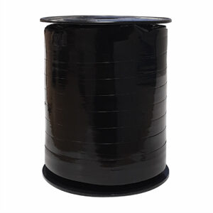 Cadeaulint metallic zwart 10mm