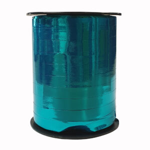 Cadeaulint metallic blauw 10mm x 250 mtr
