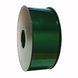 Cadeaulint metallic donkergroen 50mm