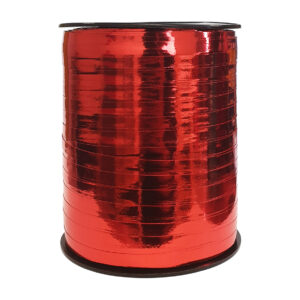 Cadeaulint metallic rood 5mm x 500 meter