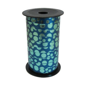 Cadeaulint cirkel blauw 10mm x 50 meter