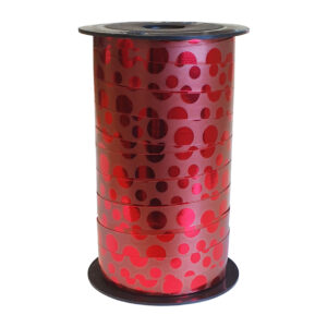 Cadeaulint cirkel rood 10mm x 50 meter