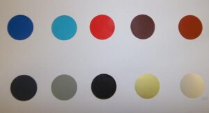 Etiket 20mm donkerblauw, 1000 stuks