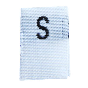 Maatetiketten innaaibaar w/z S