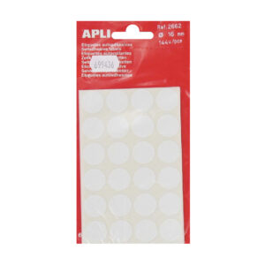 Etiket 16mm wit Apli 02662 (144x)