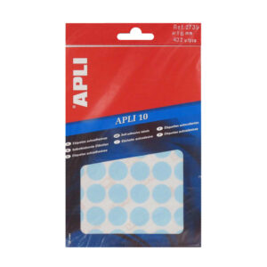 Etiket 16mm blauw Apli 02739 (432x)