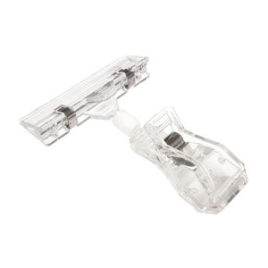 Prijskaartklem transparant 80mm