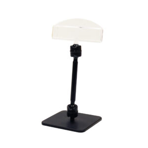 Prijskaarthouder zwart met staaf 5cm