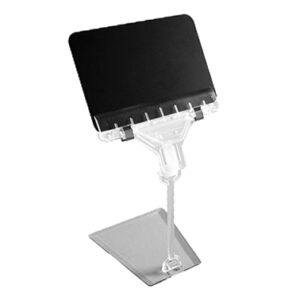 Prijskaarthouder transparant knijper