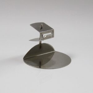 Prijskaartstandaard metaal RVS 5cm