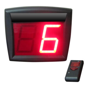 Volgnummerklok afstand 2 cijfers zwart