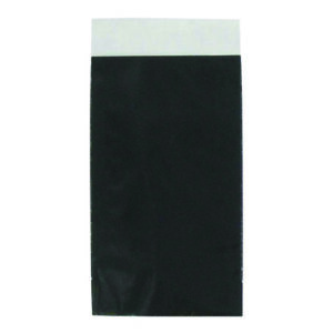 Zakjes 7x13cm zwart (100x)
