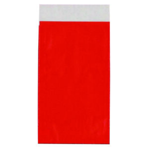 Zakjes 7x13cm rood (100x)