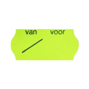 2612 gs fluor geel VAN/VOOR 1500/rol