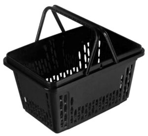 Winkelmand zwart gerecycled materiaal