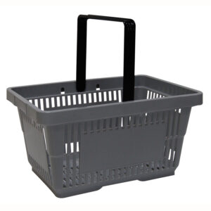 Winkelmandje grijs 22 liter 1 handgreep