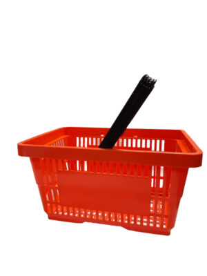 Winkelmandje oranje 22 liter 1 handgreep