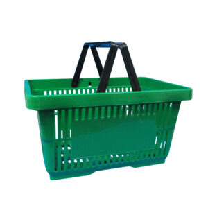 Winkelmand groen 2 handgrepen 22L