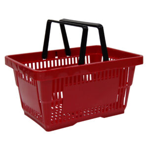 Winkelmand rood 2 handgrepen 22L