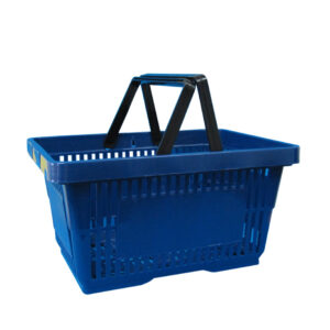 Winkelmandje blauw 22 liter 1 handgreep