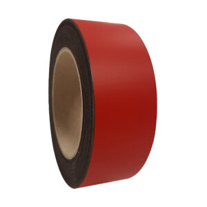 Magneetband 40mm rood 10 meter 0,6mm