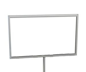 Kaarthouder chroom A4 horizontaal