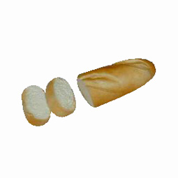 Kunststof Stokbrood met 2 losse stukjes