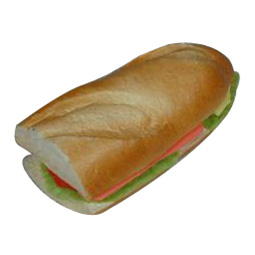 Kunststof Stokbrood met beleg