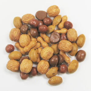 Kunststof noten zakje met circa 45 stuks