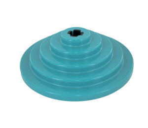 Voet turquoise trapvorm 16mm Deko 1