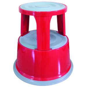 Opstapkruk metaal rood (pantone 200C)