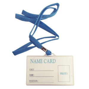 Badge PP 90x55mm, transparant