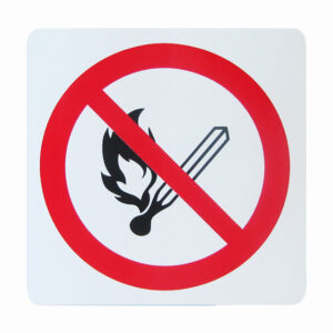 Sticker Verboden voor vuur
